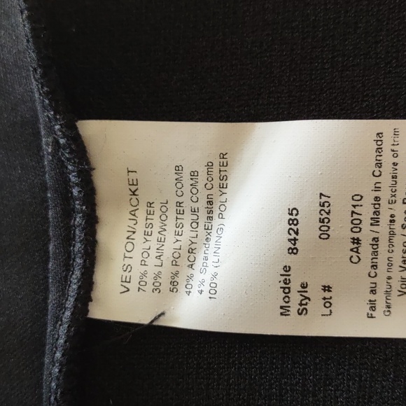 Joseph Ribkoff Multi Textured Wool Blend Jacket - Picture 11 of 11